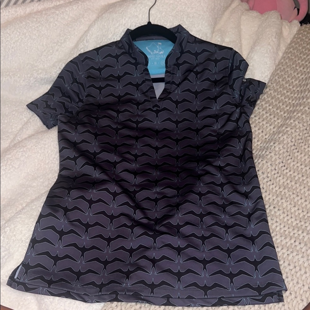 Stylish Black Patterned Women's Top